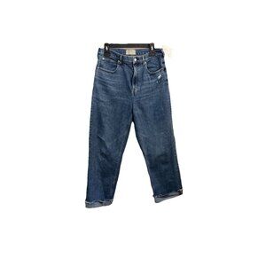 Everlane The Way High Jean women’s size 30 mid wash frayed hem classic high rise